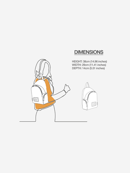 Italian Vegan Leather Backpack ['OFF·SPRING]™ Ū-PACK