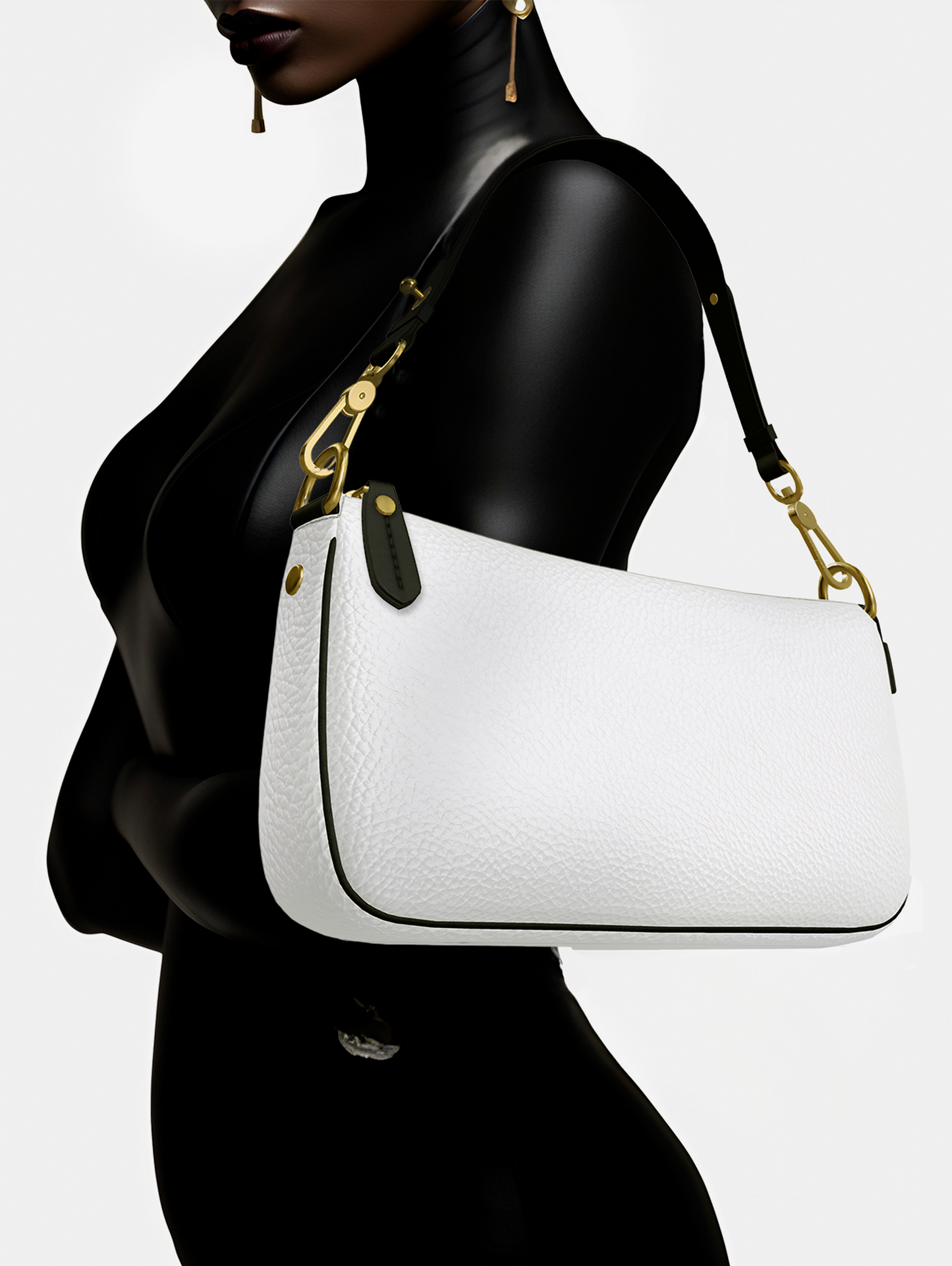 Artisanal Baguette Bag in Cruelty-Free Calf-Skin Leather ['OFF·SPRING]™ Ū-BAGŪ